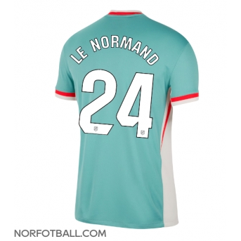 Billige Fotballdrakt Atletico Madrid Robin Le Normand #24 Replika Bortedrakt 2024-25 Kortermet
